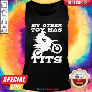 Motorcycle My Other Toy Has Tits Tank-Top- Design By Handstee.com