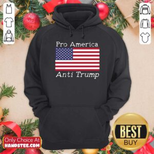 Pro America Anti Trump American Flag Hoodie- Design By Handstee.com