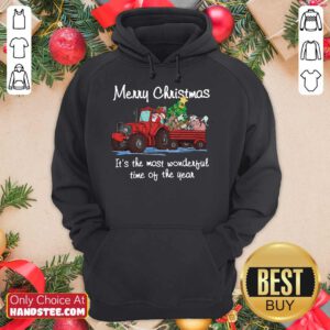 Santa Claus And Animal Merry Christmas It's The Most Wonderful Time Of The Year Hoodie- Design By Handstee.comFunny Santa Claus And Animal Merry Christmas It's The Most Wonderful Time Of The Year Hoodie
