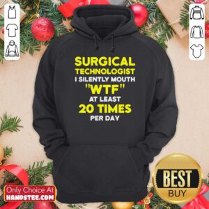 Funny Surgical Technologist Mouth Scrub Tech Hoodie - Design by handstee.com
