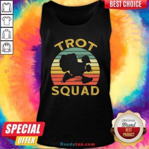 Funny Trot Squad Thanksgiving Turkey Trot Costume Vintage Tank Top - Design by handstee.com