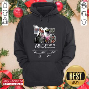 Good 26 Years Of Arch Enemy 1995 2021 Signatures Hoodie - Design by handstee.com