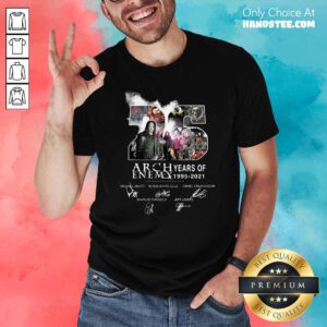 Good 26 Years Of Arch Enemy 1995 2021 Signatures Shirt - Design by handstee.com
