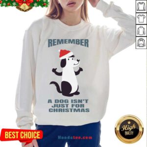 A Dog Isn't Just For Christmas Sweatshirt- Design By Handstee.com