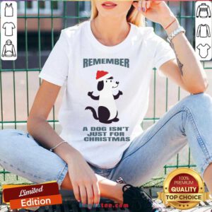 A Dog Isn't Just For Christmas V-neck- Design By Handstee.com