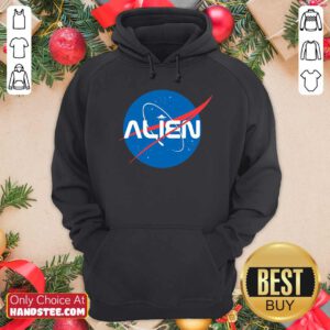 Good Alien NASA Explorer Hoodie - Design by handstee.com