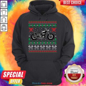 American Motorcycle Cool Biker Ugly Christmas Sweater Gift Hoodie- Design By Handstee.com
