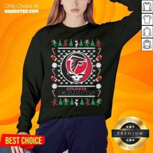 Atlanta Falcons Grateful Dead Ugly Christmas Sweatshirt- Design By Handstee.com