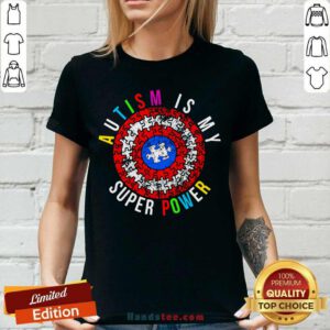 Good Autism Is My Superpower V-neck - Design by handstee.com
