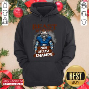 Good Beast Of The East 2020 Afc East Champs Hoodie - Design by handstee.com