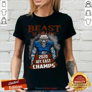 Good Beast Of The East 2020 Afc East Champs V-neck - Design by handstee.com