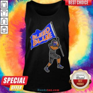 Bs Bleed Blue Tank-Top- Design By Handstee.com