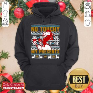Emperor’s New Groove Kuzco No Touchy Ugly Christmas Hoodie- Design By Handstee.com