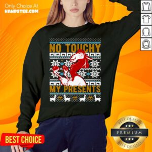 Emperor’s New Groove Kuzco No Touchy Ugly Christmas Sweatshirt- Design By Handstee.com