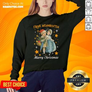 Frohe Weihnachten Merry Christmas Sweatshirt- Design By Handstee.com