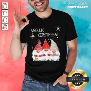 Gnomies Vrolijk Kerstfeest Christmas Shirt- Design By Handstee.comGood Gnomies Vrolijk Kerstfeest Christmas Shirt