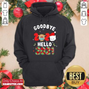 Good Goodbye 2020 Toilet Paper Santa Hello 2021 Hoodie - Design by handstee.com