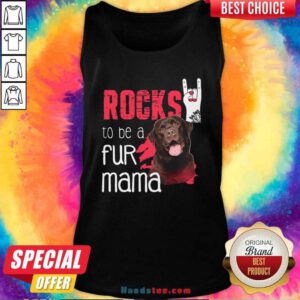 Good Guard Dog Rocks To Be A Fur Mama Tank Top - Design by handstee.com
