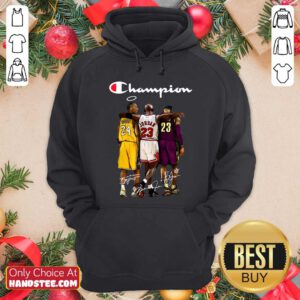 Kobe Bryant Michael Jordan LeBron James Champion Signatures Hoodie- Design By Handstee.com