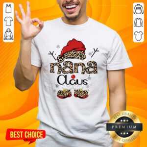 Leopard Nana Claus Ugly Christmas Shirt- Design By Handstee.com