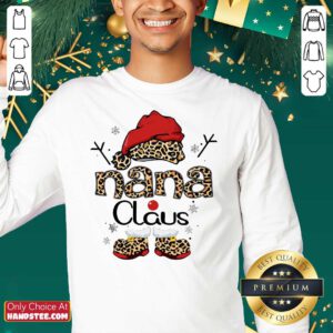Leopard Nana Claus Ugly Christmas Sweatshirt- Design By Handstee.com