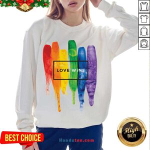 LGBT Love Wins Sweatshirt- Design By Handstee.com