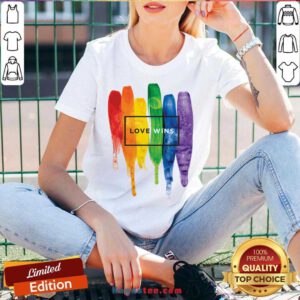 LGBT Love Wins V-neck- Design By Handstee.com