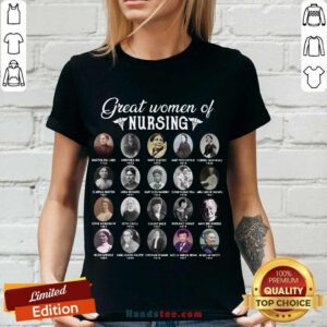 Nurse Great Women Of Nursing V-neck- Design By Handstee.com