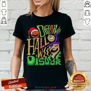 Obsessive Halloween Disorder Ghost Pumpkin Bat Santa Claus Ugly Christmas V-neck- Design By Handstee.com