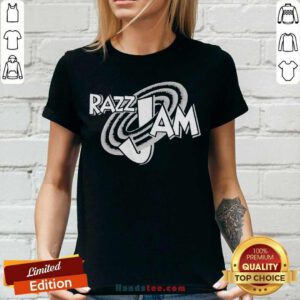 Razz Jam Tee V-neck- Design By Handstee.com