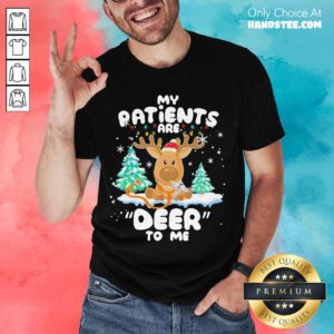 Reindeer My Patients Are Beer To Me Christmas Shirt- Design By Handstee.comGood Reindeer My Patients Are Beer To Me Christmas Shirt