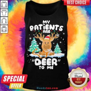 Reindeer My Patients Are Beer To Me Christmas Tank-Top- Design By Handstee.comGood Reindeer My Patients Are Beer To Me Christmas Tank-Top