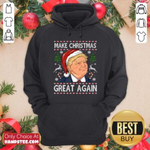 Official Trump Make Christmas Great Again Christmas Hoodie - Design by handstee.com