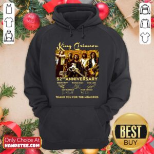 King Crimson 52nd Anniversary Thank You For The Memories Signatures Hoodie - Design by handstee.com