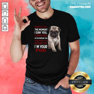 Moment I Saw You I Loved You After Knowing You I Would Protect You With My Life I’m Your Pug Shirt - Design by handstee.com