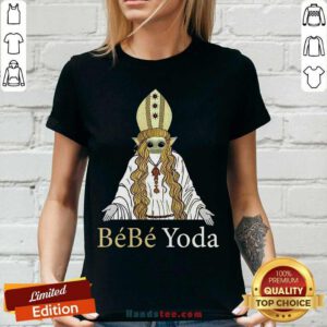 Nice Baby Yoda Bebe Yoda V-neck - Design by handstee.com