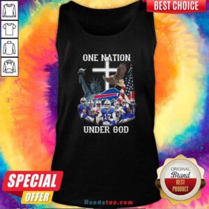 Nice Buffalo Bills One Nation Under God American Flag Tank top - Design by handstee.com