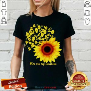 Horror Character Sunflower You Are My Sunshine V-neck- Design By Handstee.com