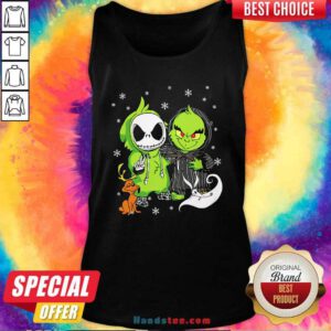 Jack Skellington And The Grinch Halloween Tank-Top- Design By Handstee.com