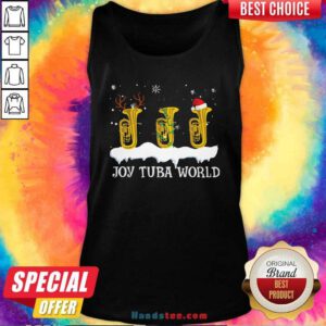 Joy Tuba World Christmas Tank-Top- Design By Handstee.com