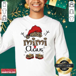 Leopard Mimi Claus Ugly Christmas Sweatshirt- Design By Handstee.com