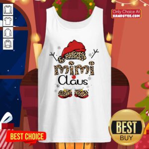 Leopard Mimi Claus Ugly Christmas Tank-Top- Design By Handstee.com