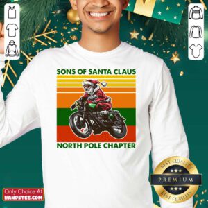 Nice Motorcycle Sons Of Santa Claus North Pole Chapter Christmas Sweatshirt - Design by handstee.com