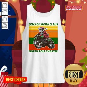 Nice Motorcycle Sons Of Santa Claus North Pole Chapter Christmas Tank Top - Design by handstee.com