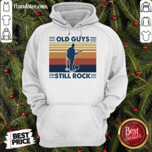 Old Guys Still Rock Vintage Retro Hoodie- Design By Handstee.com