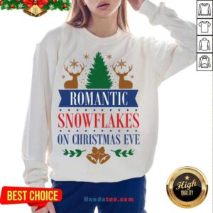 Romantic Snowflakes On Christmas Eve Sweatshirt - Design By Handstee.com