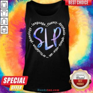 Slp Language Fluency Dysphasia Aphasia Voice Acc Tank-Top- Design By Handstee.com