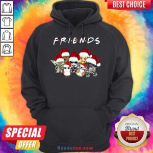 Star Wars Darth Vader Baby Yoda And Friends Christmas Long Sleeve Hoodie- Design By Handstee.com
