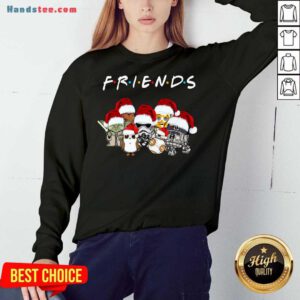 Star Wars Darth Vader Baby Yoda And Friends Christmas Long Sleeve Sweatshirt- Design By Handstee.com