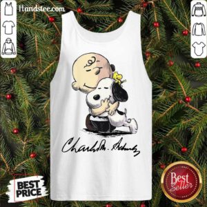 The Peanuts Snoopy Hug Charlie Brown And Woodstock Signature Tank-Top- Design By Handstee.com